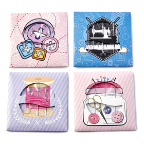 Silmäneulalajitelma + magneetti, useita erilaisia 