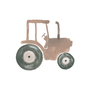 Kaverini silityskuva: Traktori beige, pieni 8cm ja iso 14,5cm