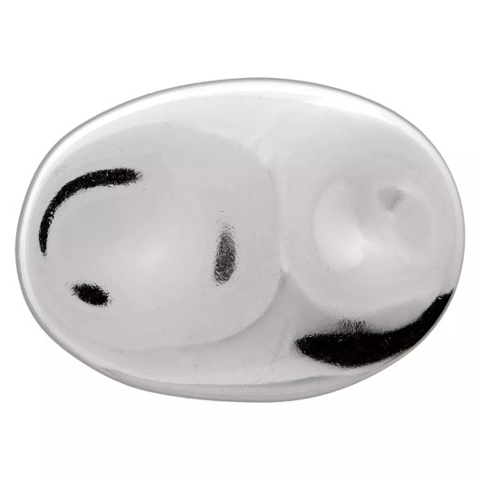 Prym: Ovaali metallinappi 32mm, hopea