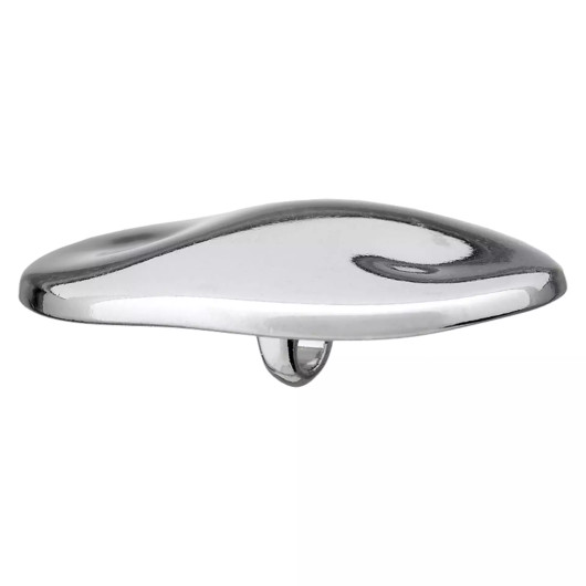 Prym: Ovaali metallinappi 32mm, hopea