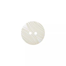 Prym: Uurre polyesterinappi 18mm, valkoinen-kulta