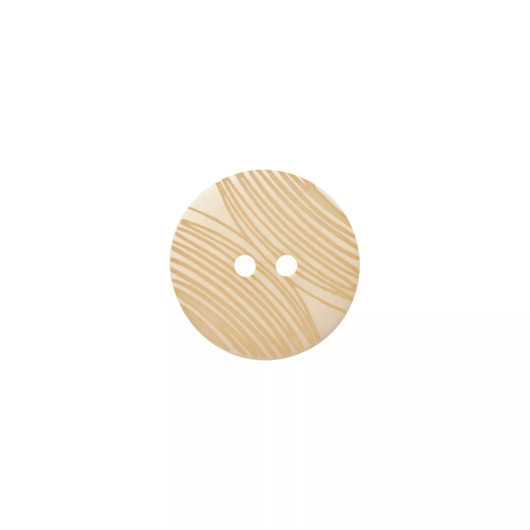 Prym: Uurre polyesterinappi 18mm, vaalea beige-kulta