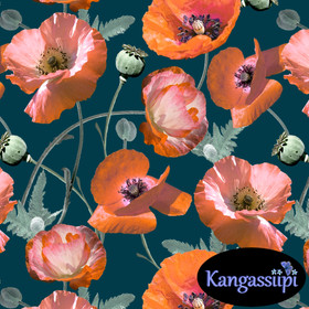 Uniikit: Unikkopiha trikoo, petrooli - oranssi