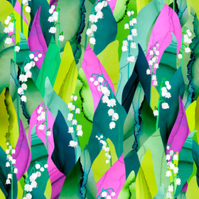 Utuliini: Kielot luomupuuvillatrikoo, turkoosi