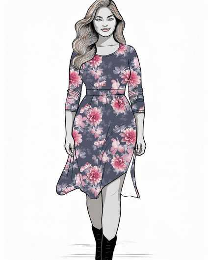 Uniikit: Veera trikoo, siniharmaa