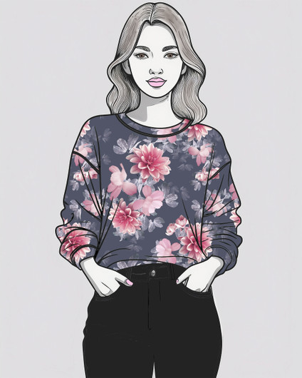 Uniikit: Veera trikoo, siniharmaa