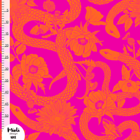 Mieli Design: VIPER fuksia, kudottu viskoosi