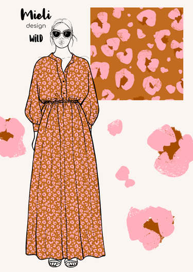 Mieli Design: WILD burned ochre, kudottu viskoosi
