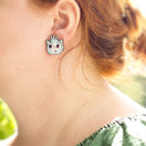 Turkoosi Repputepponen – nappikorvakorut