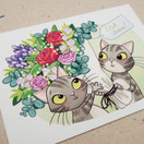 Kukkalähetys – kortti