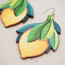 Sitruuna – korvakorut koukuilla