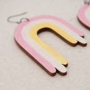 Sateenkaari – korvakorut koukuilla