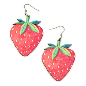 Mansikka – korvakorut koukuilla