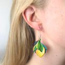 Pikkusitruuna – korvakorut renkailla