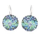 Sininen Kukkaketo Pieni – korvakorut renkailla