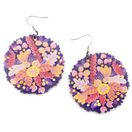 Liila Kukkaketo – korvakorut koukuilla