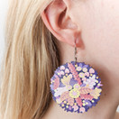 Liila Kukkaketo – korvakorut koukuilla