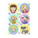 Viisi villiä Virtasta – tarra-arkki