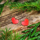 Punainen Sydän – nappikorvakorut