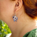 Sininen Repputepponen – korvakorut (pieni)