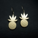 Ananas pieni  – korvakorut renkailla (peiliakryyli)