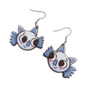 Sininen Repputepposen naama – korvakorut