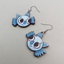 Sininen Repputepposen naama – korvakorut