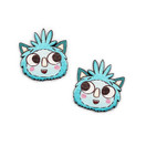 Turkoosi Repputepponen – nappikorvakorut