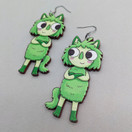 Vihreä Repputepponen – korvakorut