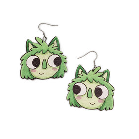 Vihreä Repputepposen naama – korvakorut