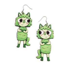 Vihreä Repputepponen – korvakorut