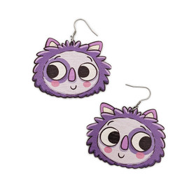 Violetti Repputepposen naama – korvakorut