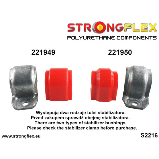 026275A: Full suspension polyurethane bush kit SPORT