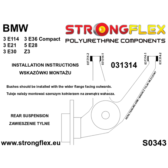 036098A: Full suspension bush kit SPORT