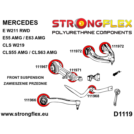 116246B: Front suspension bush kit