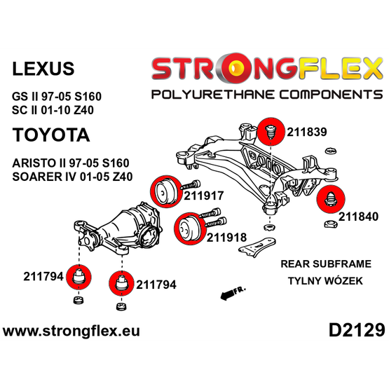 216246B: Full suspension bush kit