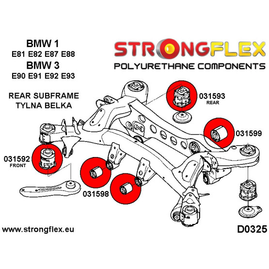 031598B: Rear diff front mounting bush
