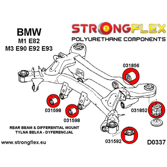 031598B: Rear diff front mounting bush