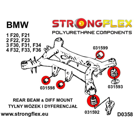 031598B: Rear diff front mounting bush