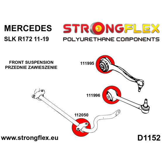 116279B: Front suspension bush kit