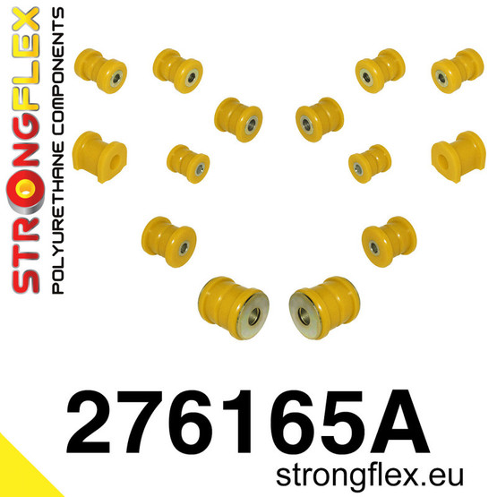 276165A: Rear suspension polyurethane bush kit SPORT