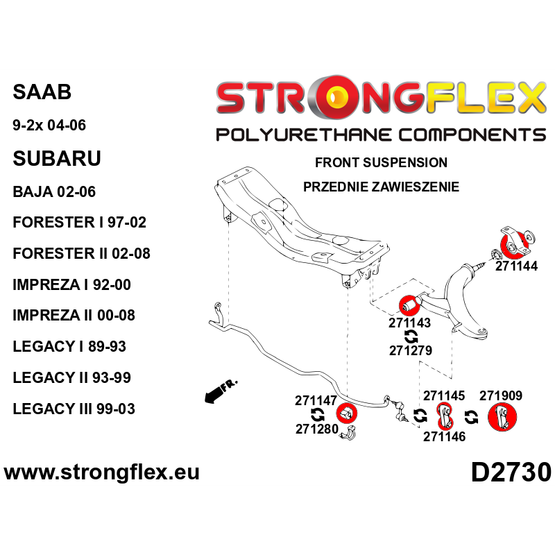 276239B: Anti roll bar link kit