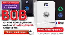 Bob on maailman nopein pöytäastianpesukone! TM TESTIMENESTYS!