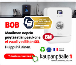 Bob on maailman nopein pöytäastianpesukone! TM TESTIMENESTYS!