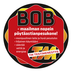 Bob on maailman nopein pöytäastianpesukone! TM TESTIMENESTYS!