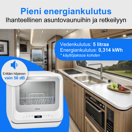Bomann TSG5704 pöytäastianpesukone UUTUUS 11/2025!