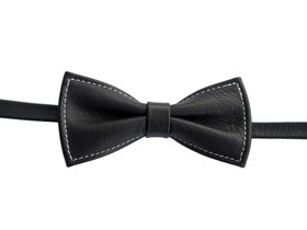 Nahkarusetti Aikuisten Musta Valkoiset Tikkaukset