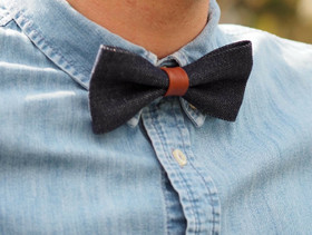 Farkku/nahkarusetti Aikuisten Sininen/Ruskea