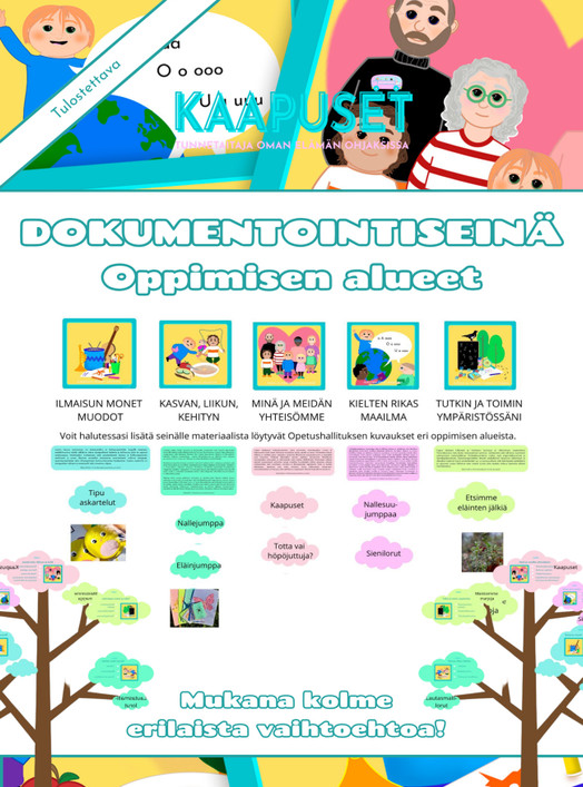 DOKUMENTOINTISEINÄ - OPPIMISEN ALUEET