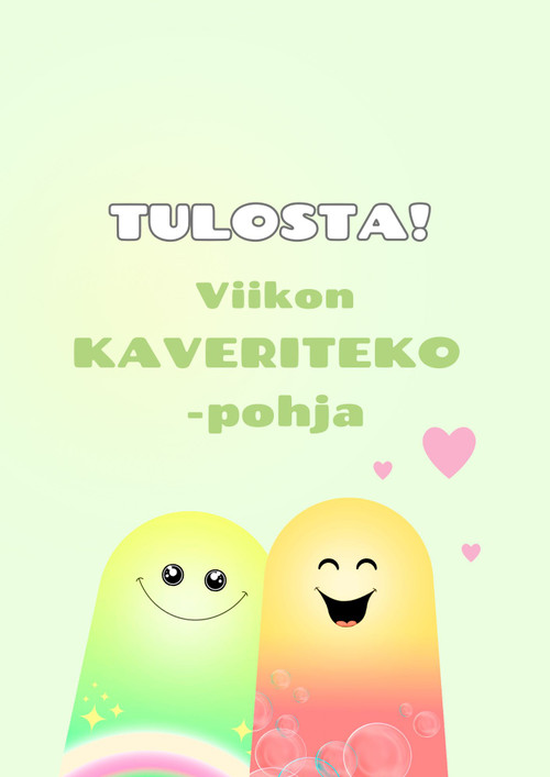 TULOSTA VIIKON KAVERITEKOPOHJA